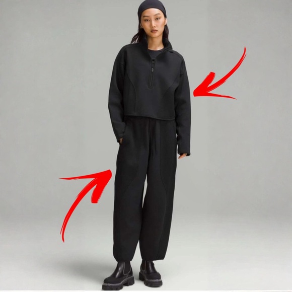 lululemon athletica Pants - Lululemon SET Mixed Fabric Relaxed Fit